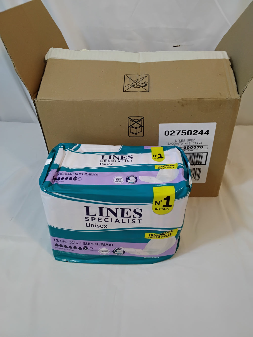 Lines Specialist Unisex Sagomati Super/Maxi | Cartone da 4 Pacchi (48 Pezzi) | Nuovo