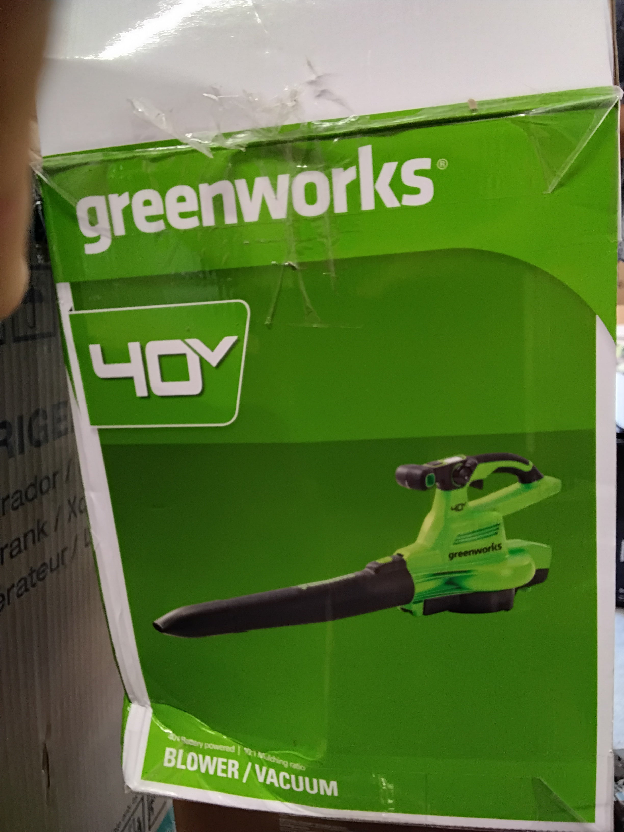 Greenworks 40V Soffiatore / Aspiratore Foglie Brushless | 370 km/h | Pari al Nuovo