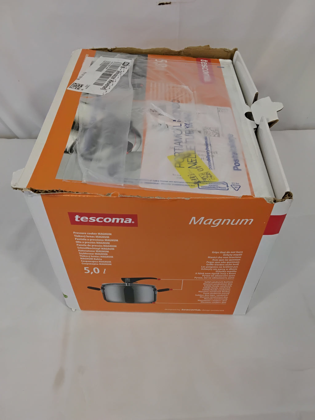 Tescoma Magnum Pentola a Pressione 5,0 L | Acciaio Inox 18/10 | Nuova