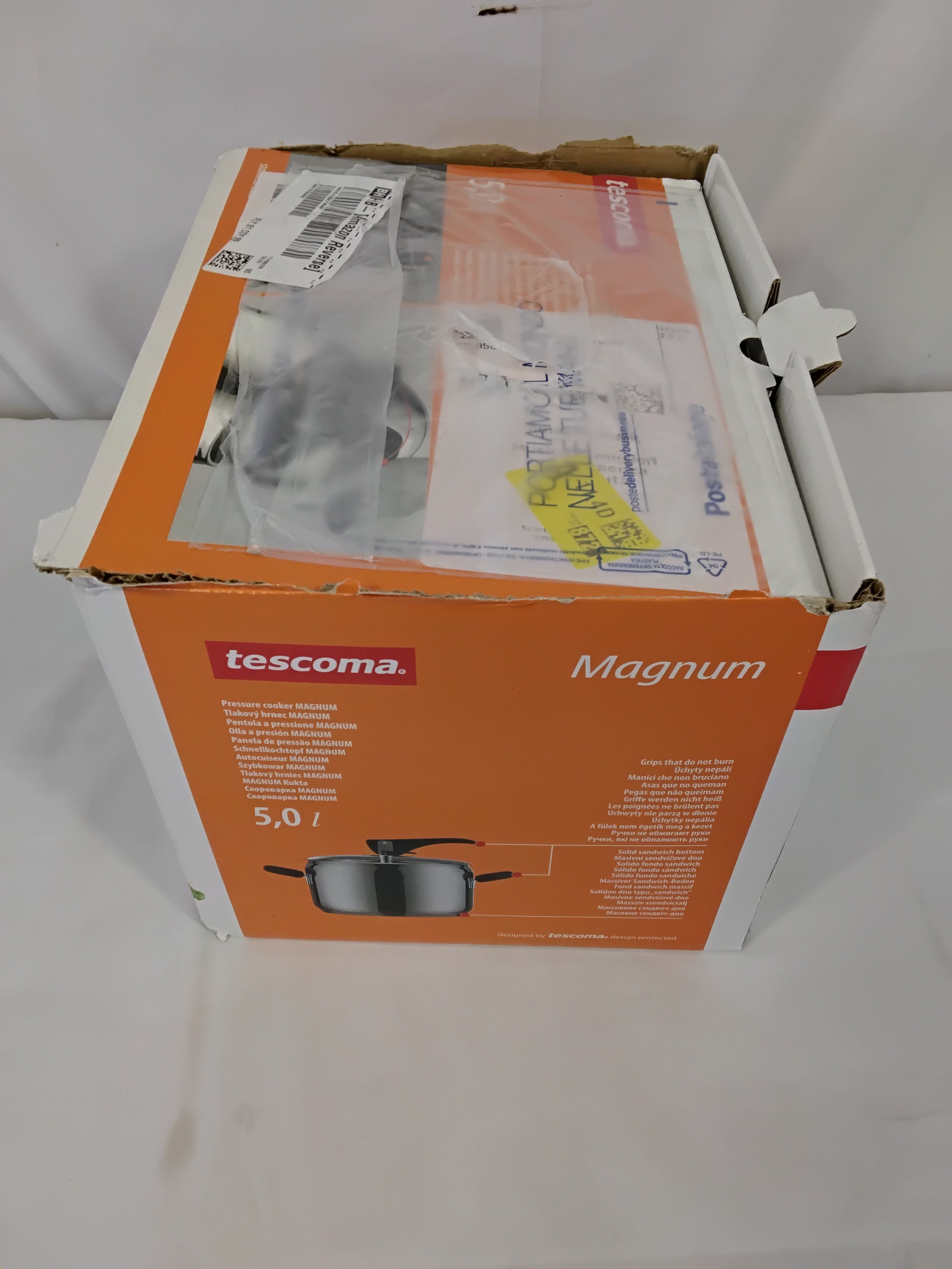 Tescoma Magnum Pentola a Pressione 5,0 L | Acciaio Inox 18/10 | Nuova