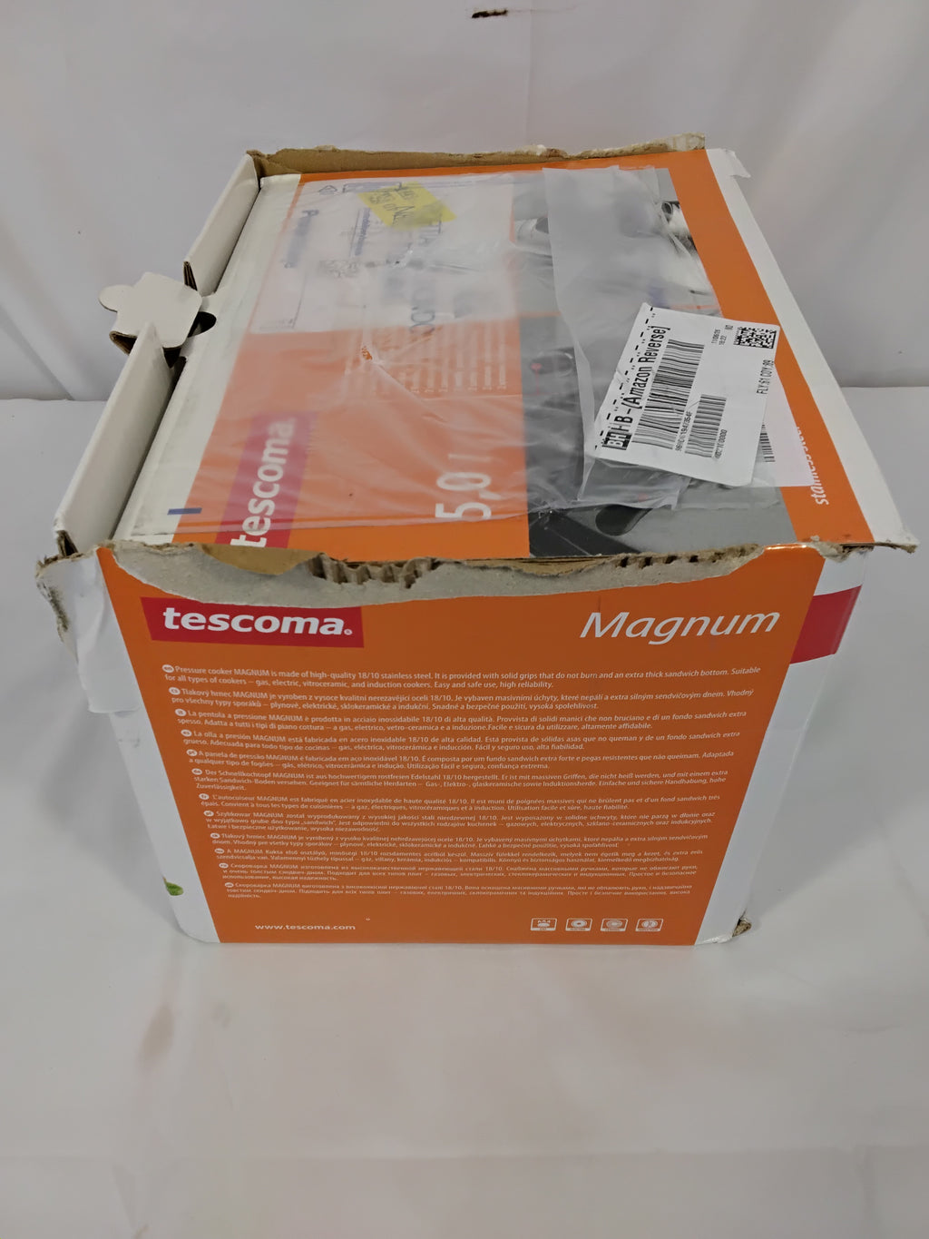 Tescoma Magnum Pentola a Pressione 5,0 L | Acciaio Inox 18/10 | Nuova