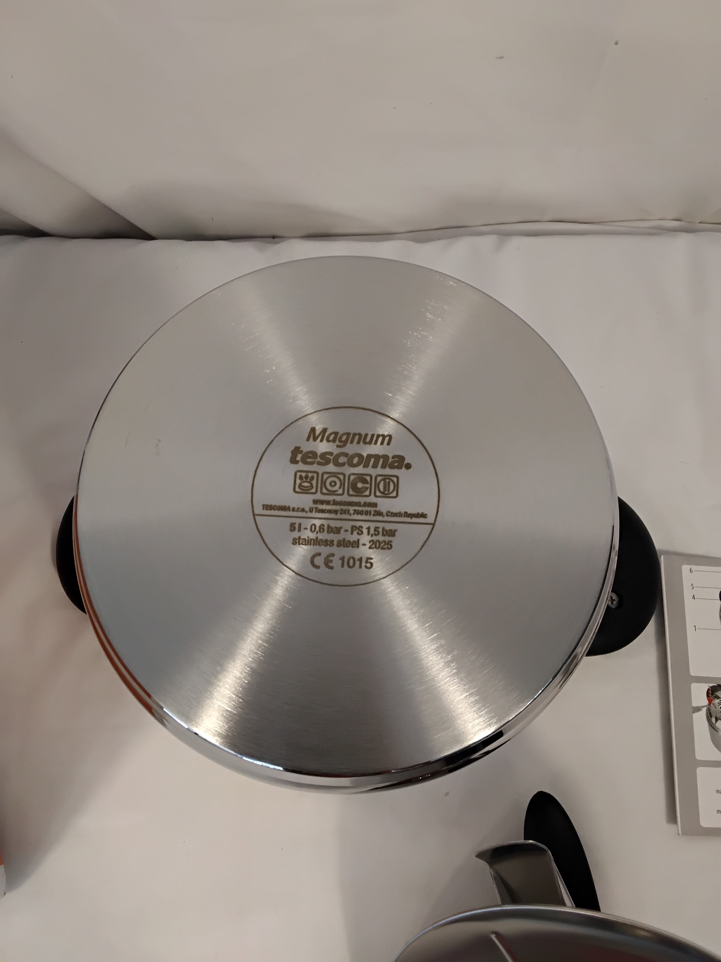 Tescoma Magnum Pentola a Pressione 5,0 L | Acciaio Inox 18/10 | Nuova