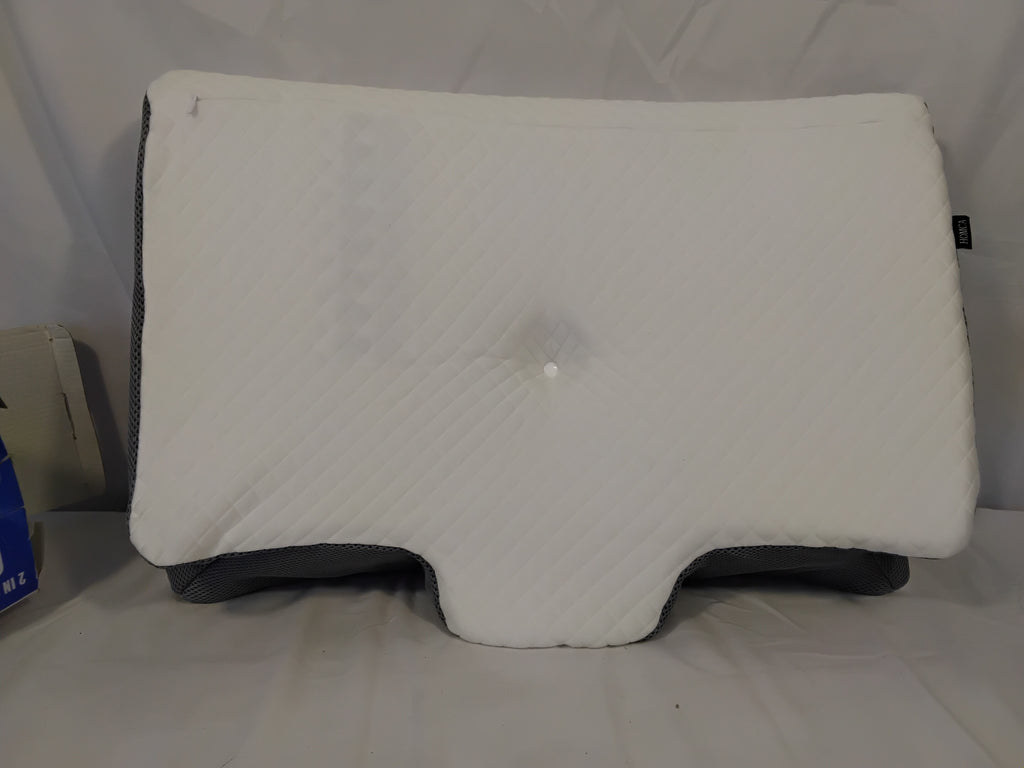 HOMCA PL02 Cuscino Cervicale 2 in 1 | Memory Foam | 60×40×12/14 cm | Nuovo