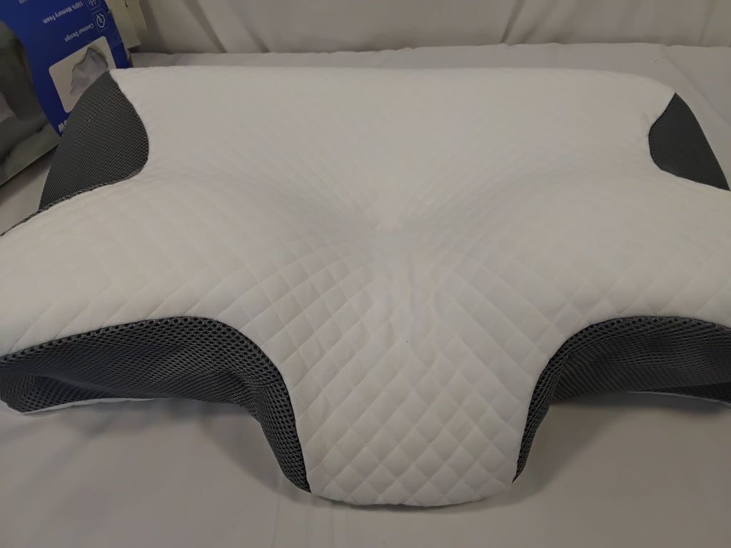 HOMCA PL02 Cuscino Cervicale 2 in 1 | Memory Foam | 60×40×12/14 cm | Nuovo