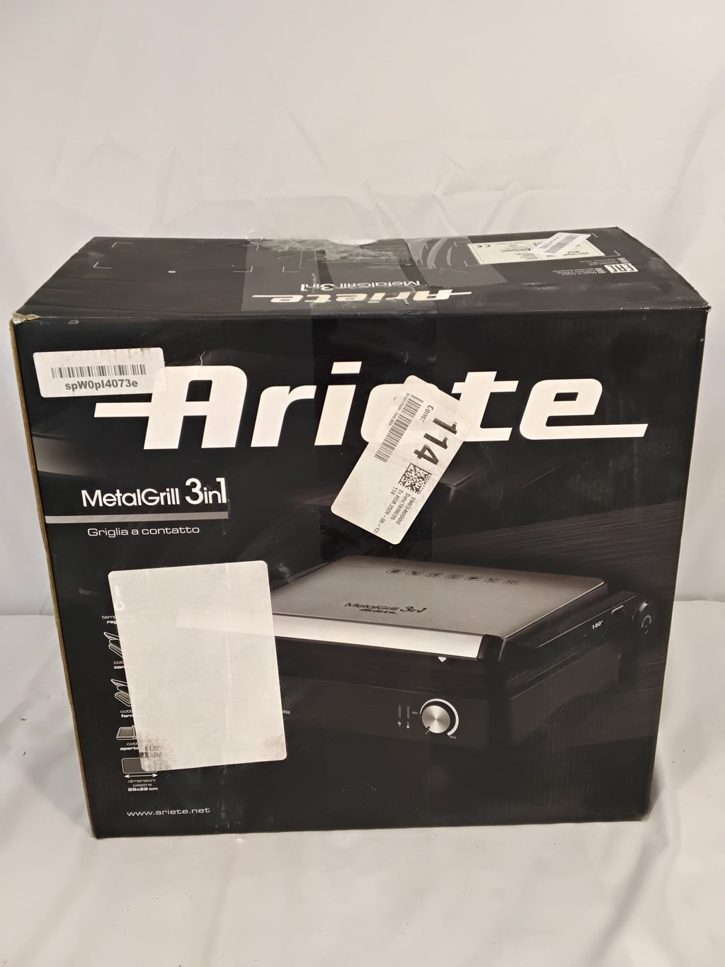 Ariete MetalGrill 3in1 1934 | Griglia Elettrica 2000W | Nuova