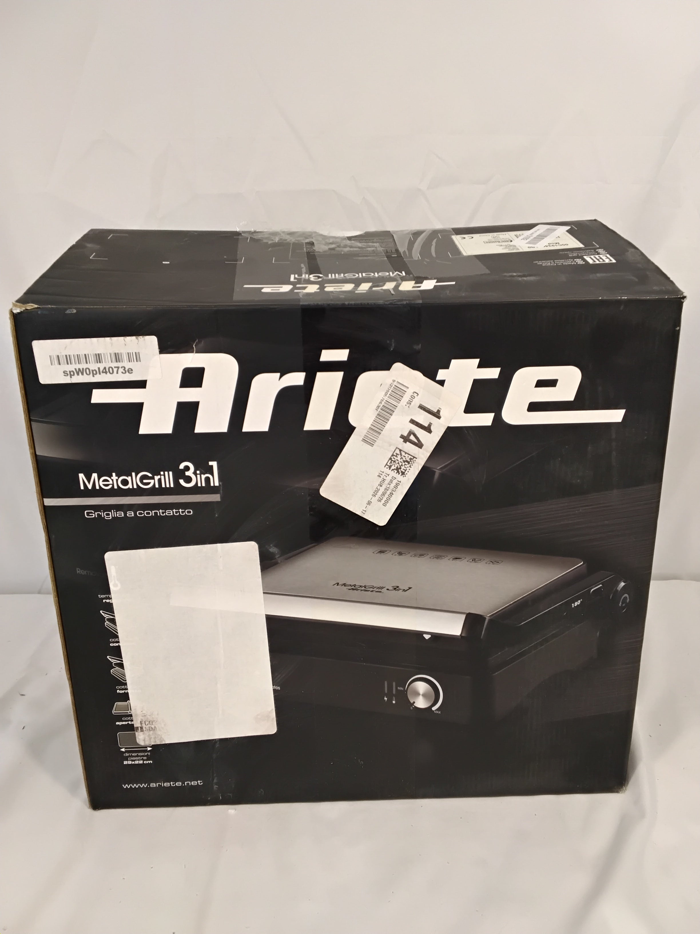 Ariete MetalGrill 3in1 1934 | Griglia Elettrica 2000W | Nuova