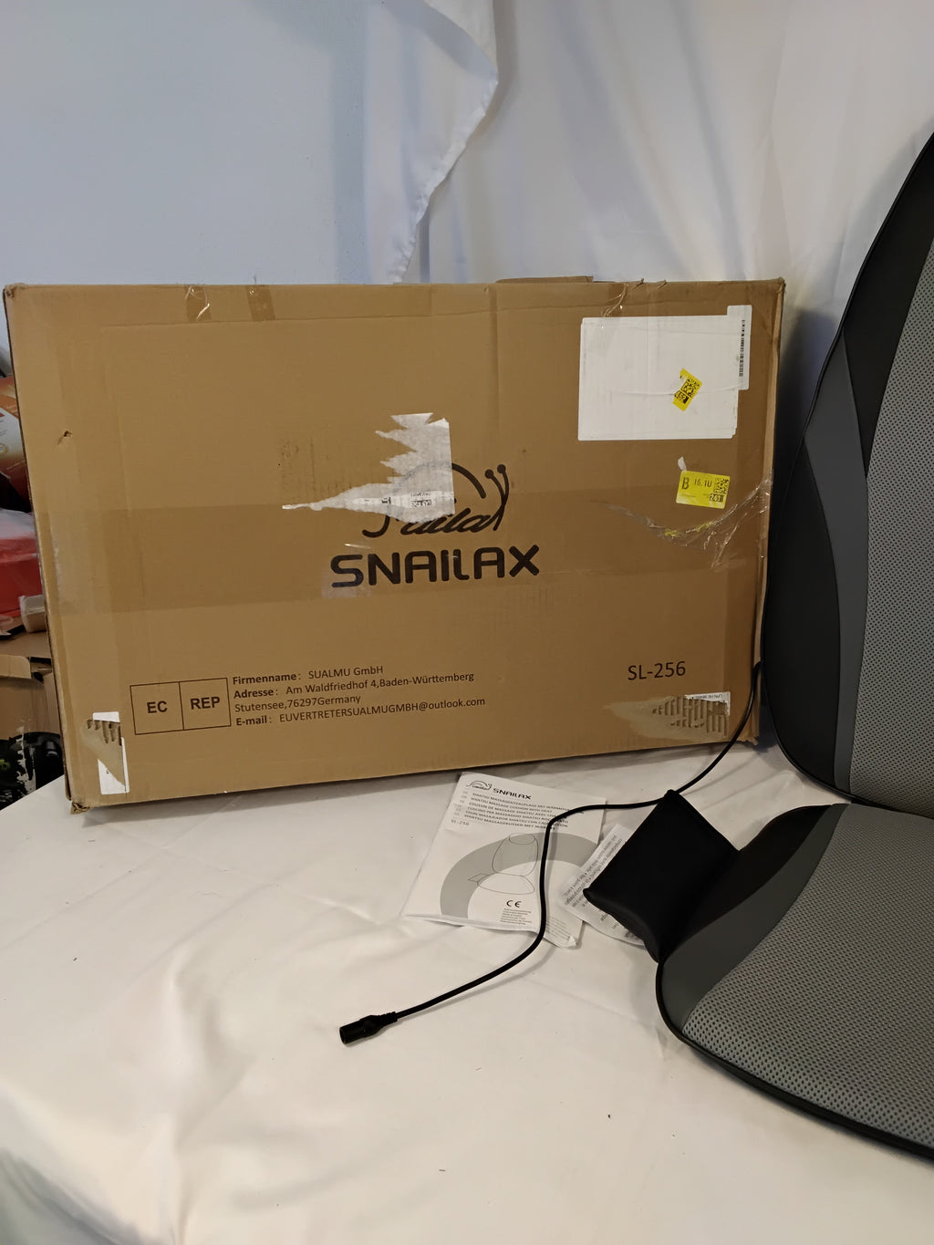 Snailax SL-256 | Cuscino Massaggiante Shiatsu con Calore | Nuovo