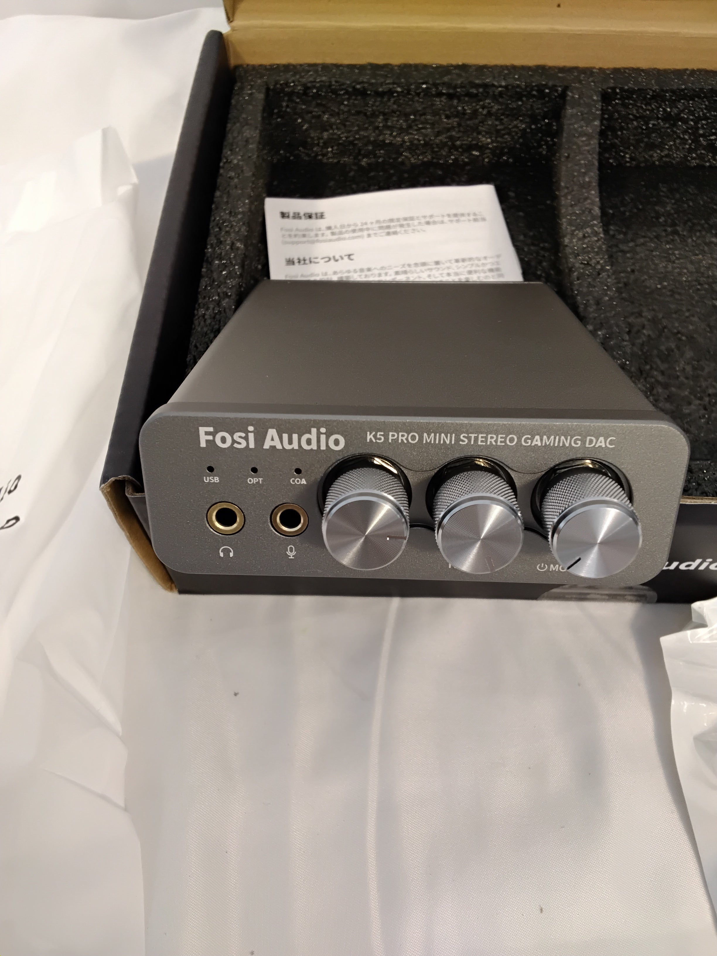Fosi Audio K5 Pro Mini Stereo Gaming DAC | Nuovo