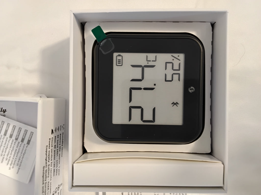 Shelly H&amp;T Gen3 Sensore Smart Wi-Fi Temperatura e Umidità Nero | Nuovo