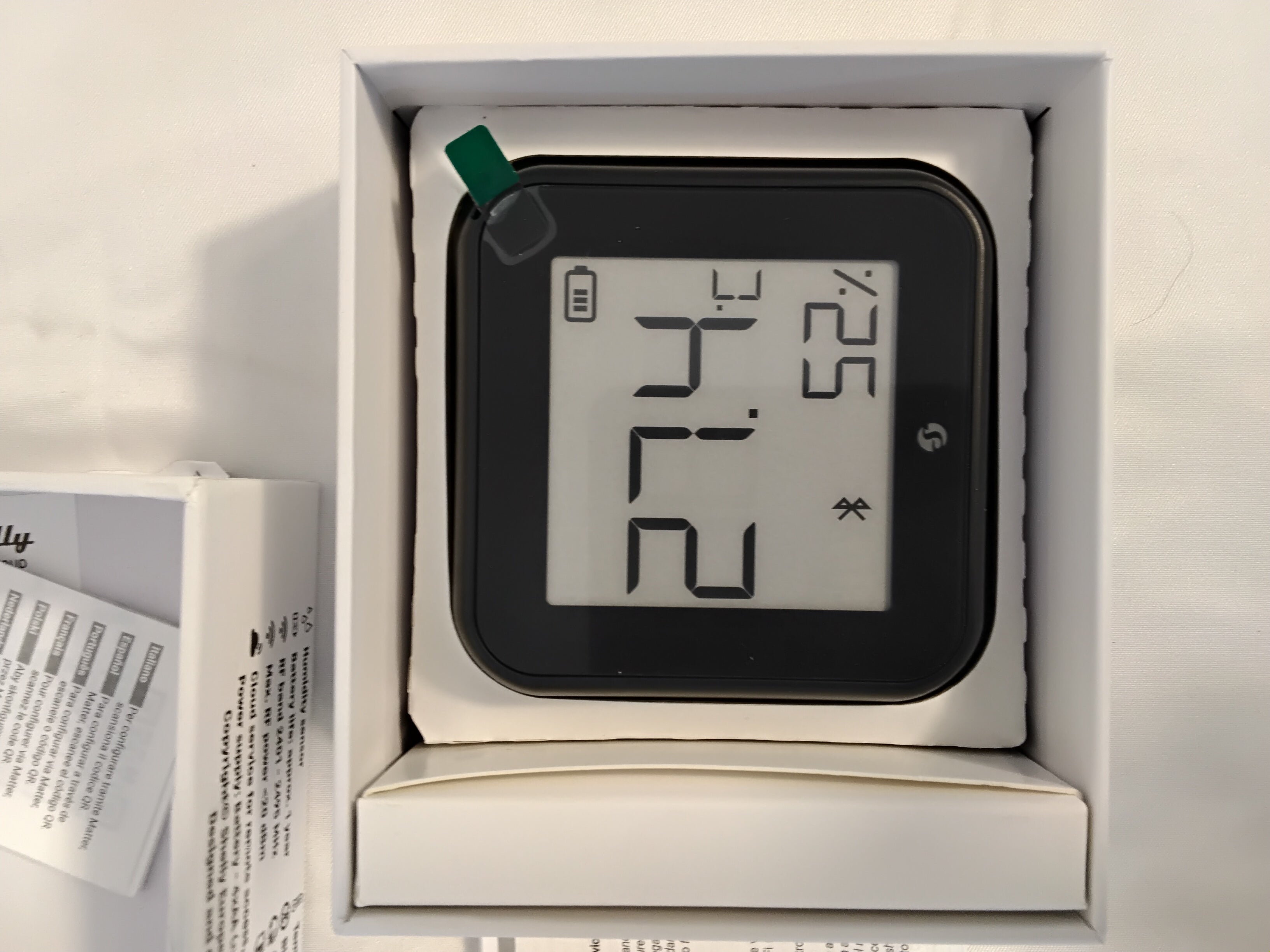 Shelly H&amp;T Gen3 Sensore Smart Wi-Fi Temperatura e Umidità Nero | Nuovo