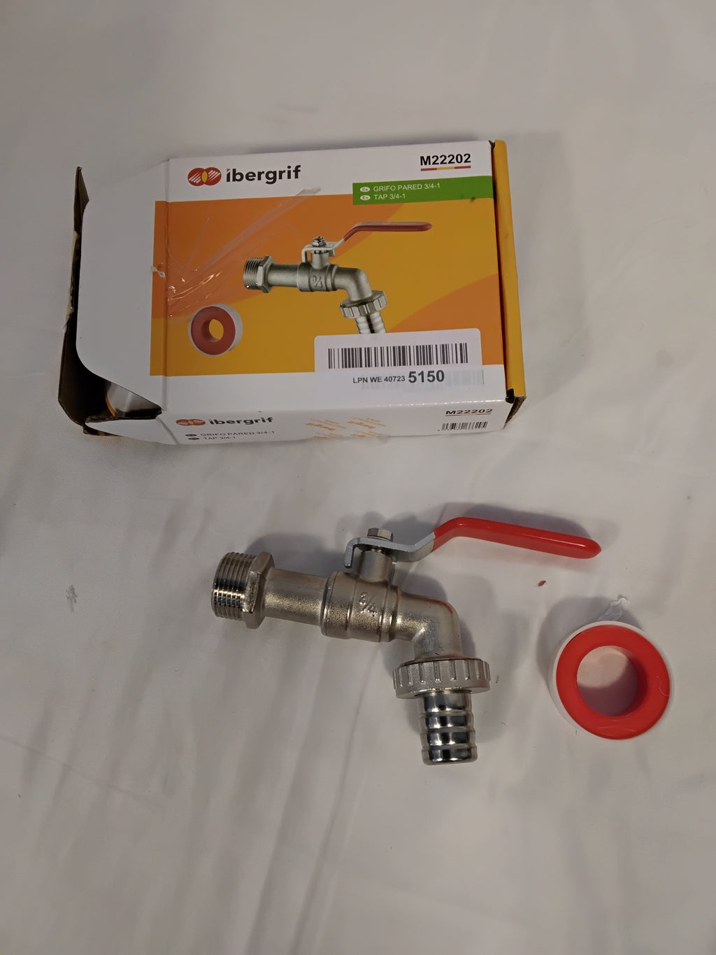 Ibergrif M22202 Rubinetto da Giardino 3/4" | Nuovo