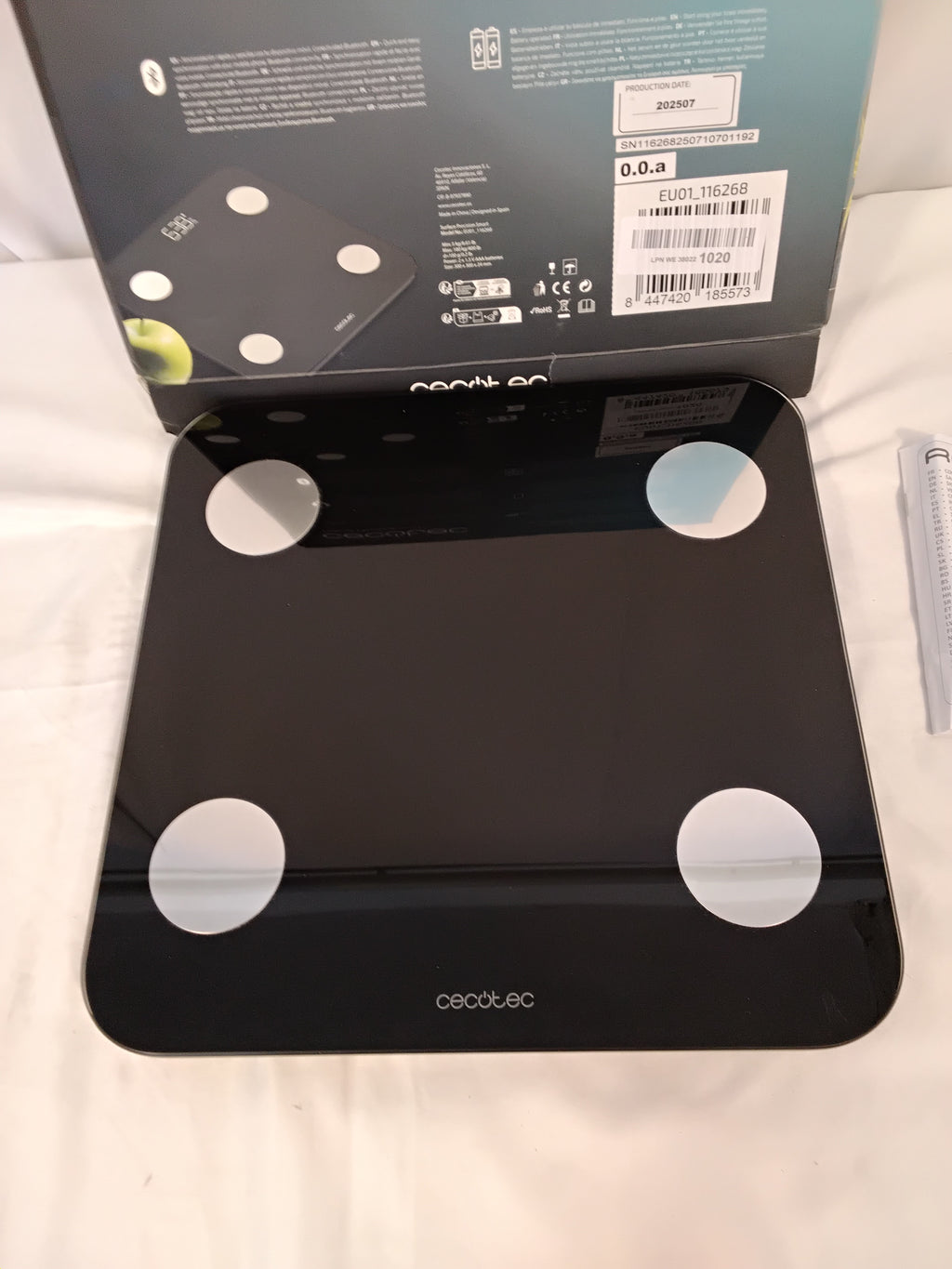 Cecotec Surface Precision Smart Bilancia Pesapersone | Bluetooth + App | 180 kg | Nuova