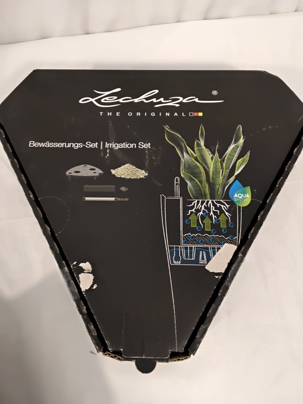 LECHUZA Vaso da Pavimento Bianco con Sistema di Auto-Irrigazione |Nuovo