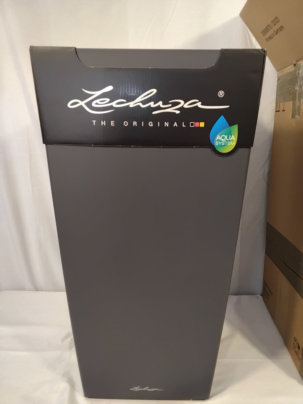 LECHUZA Cubico Color 30 Vaso da Pavimento Antracite | Aqua System | Nuovo