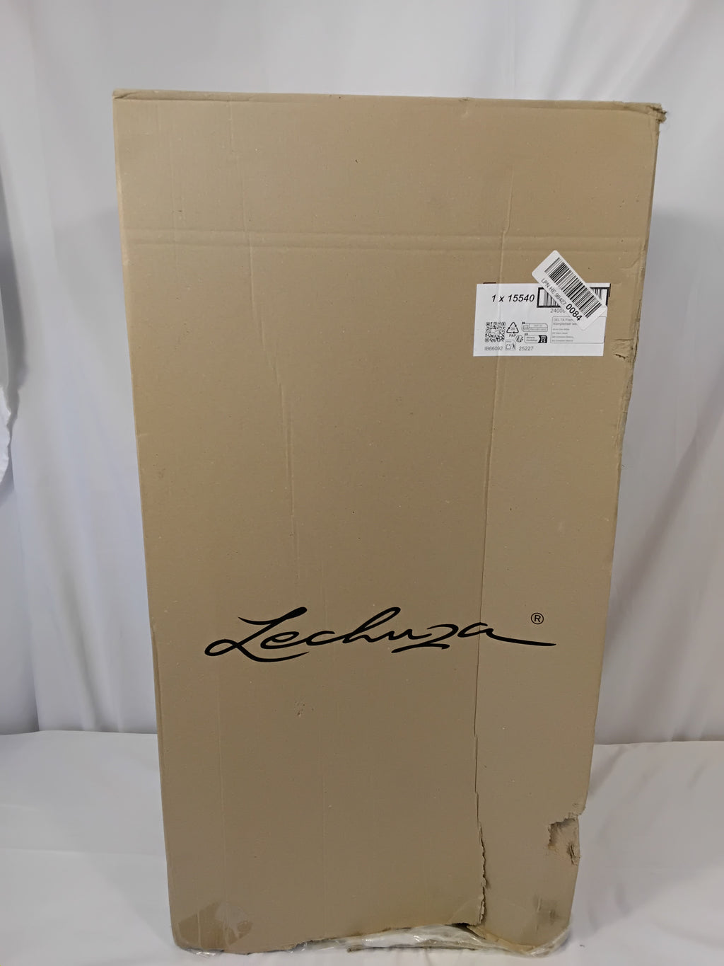 LECHUZA Cubico Color 30 Vaso da Pavimento Antracite | Aqua System | Nuovo