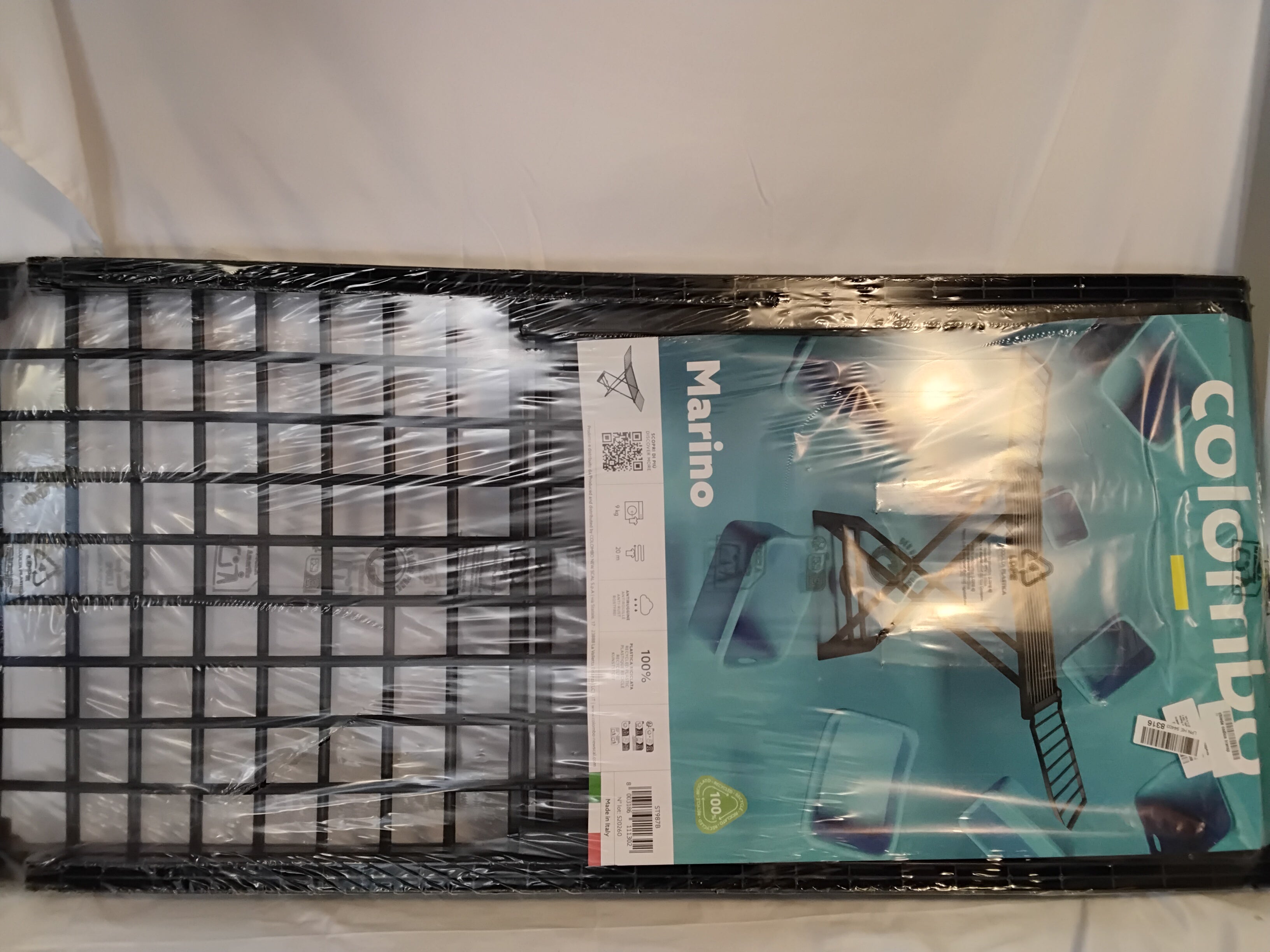 COLOMBO Marino Stendibiancheria da Pavimento in Resina 20 m | 9 kg | Nuovo