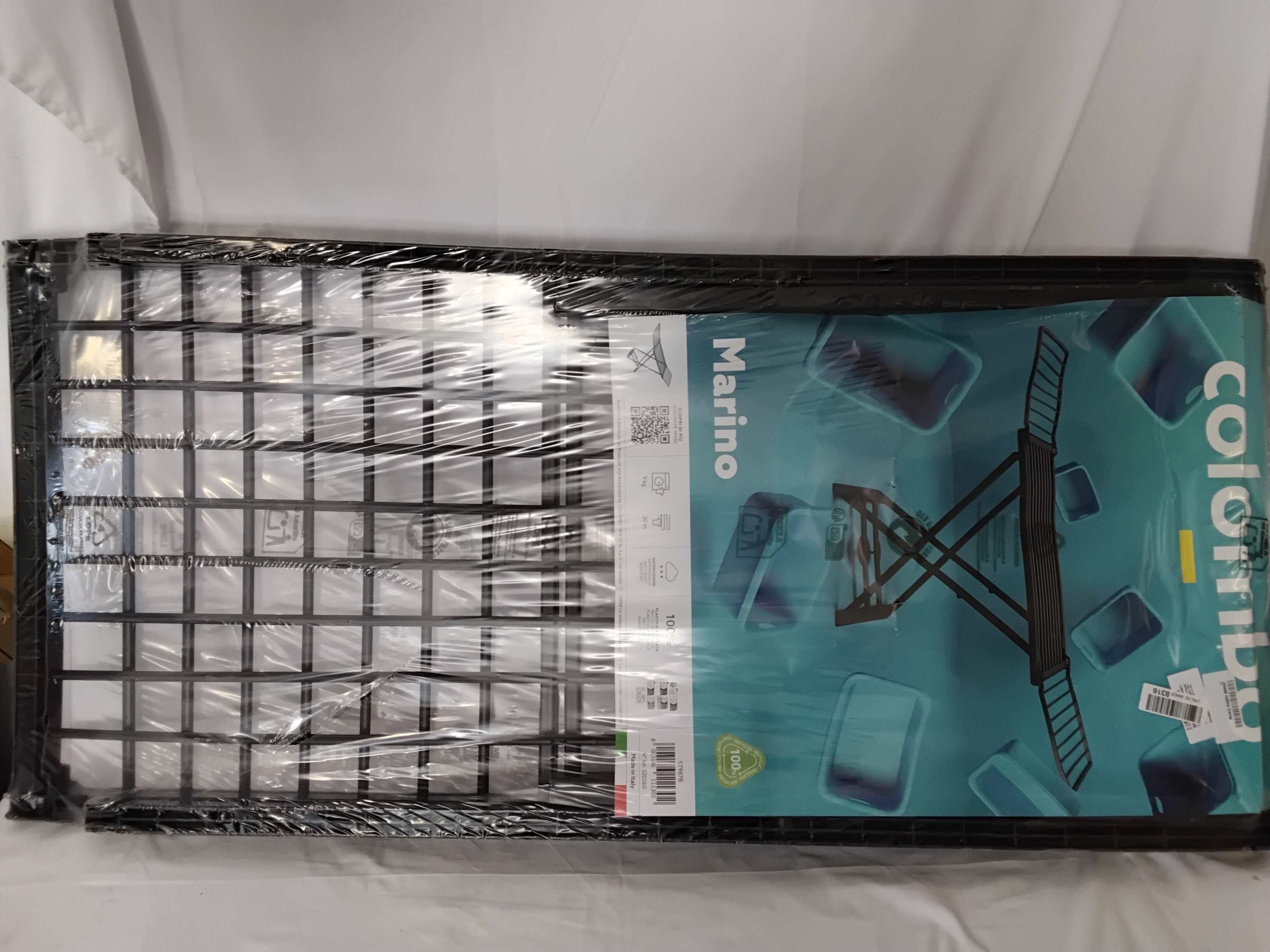COLOMBO Marino Stendibiancheria da Pavimento in Resina 20 m | 9 kg | Nuovo