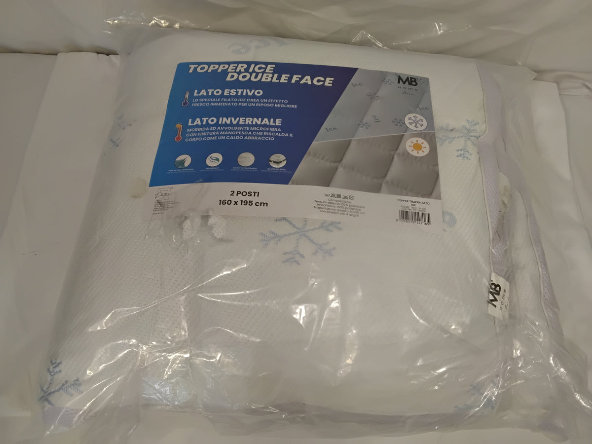Topper Matrimoniale Ice Double Face 160x195 cm | Nuovo