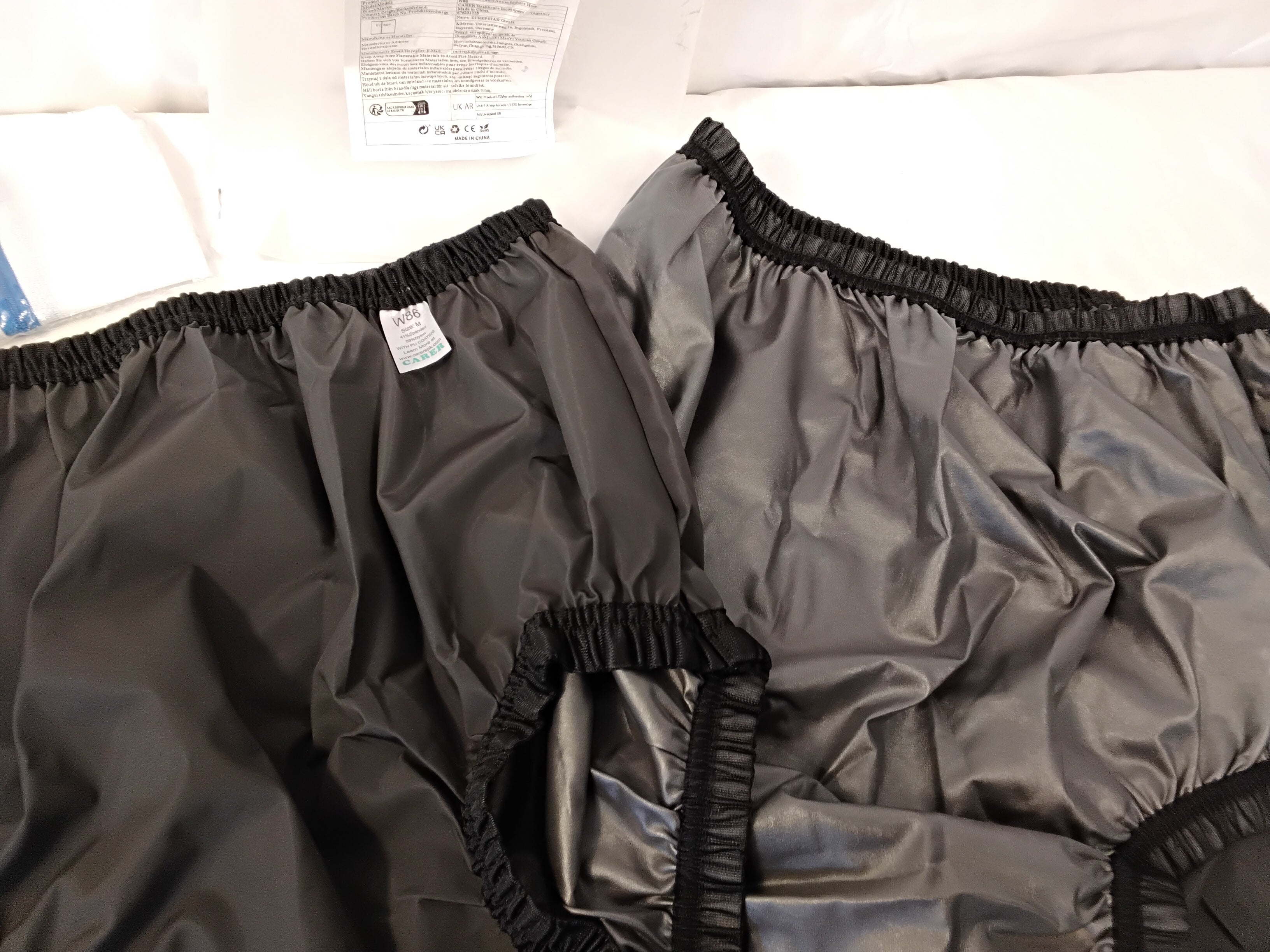 CARER W86 Leakproof Underwear Mutande Impermeabili Antifuga Taglia M 41% Spandex 59% Nylon con Rivestimento PU | 2 Pezzi Nuovi