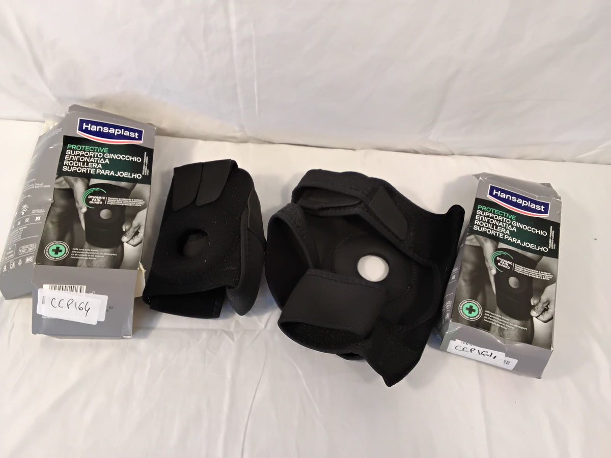 Hansaplast Protective Supporto Ginocchio Dynamic Pain Guard Tutore Regolabile 360° Thermo-Tech | 2 Pezzi Nuovi