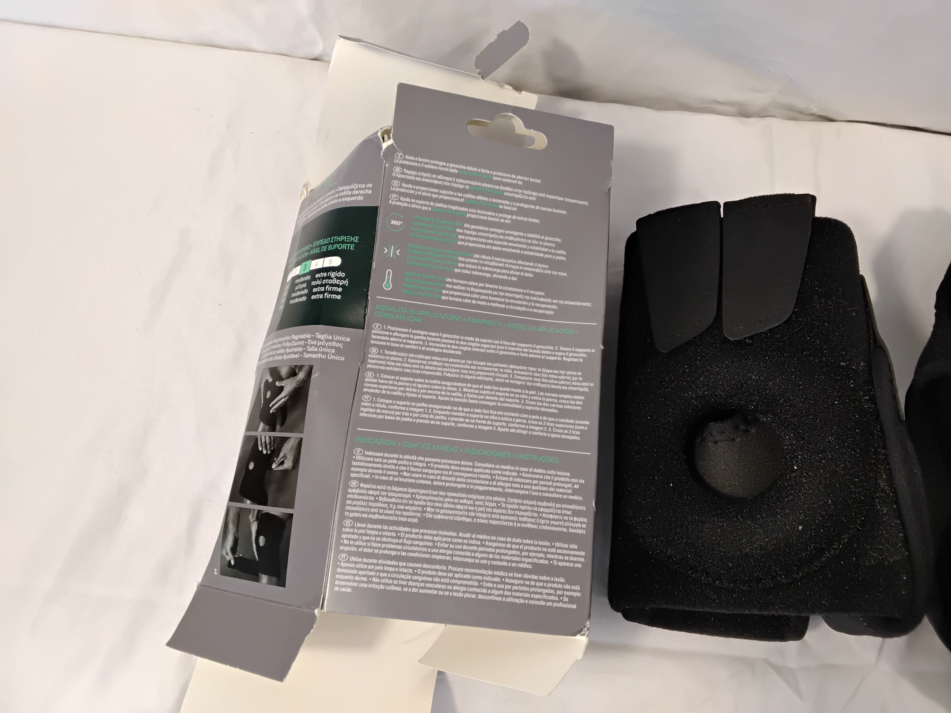 Hansaplast Protective Supporto Ginocchio Dynamic Pain Guard Tutore Regolabile 360° Thermo-Tech | 2 Pezzi Nuovi