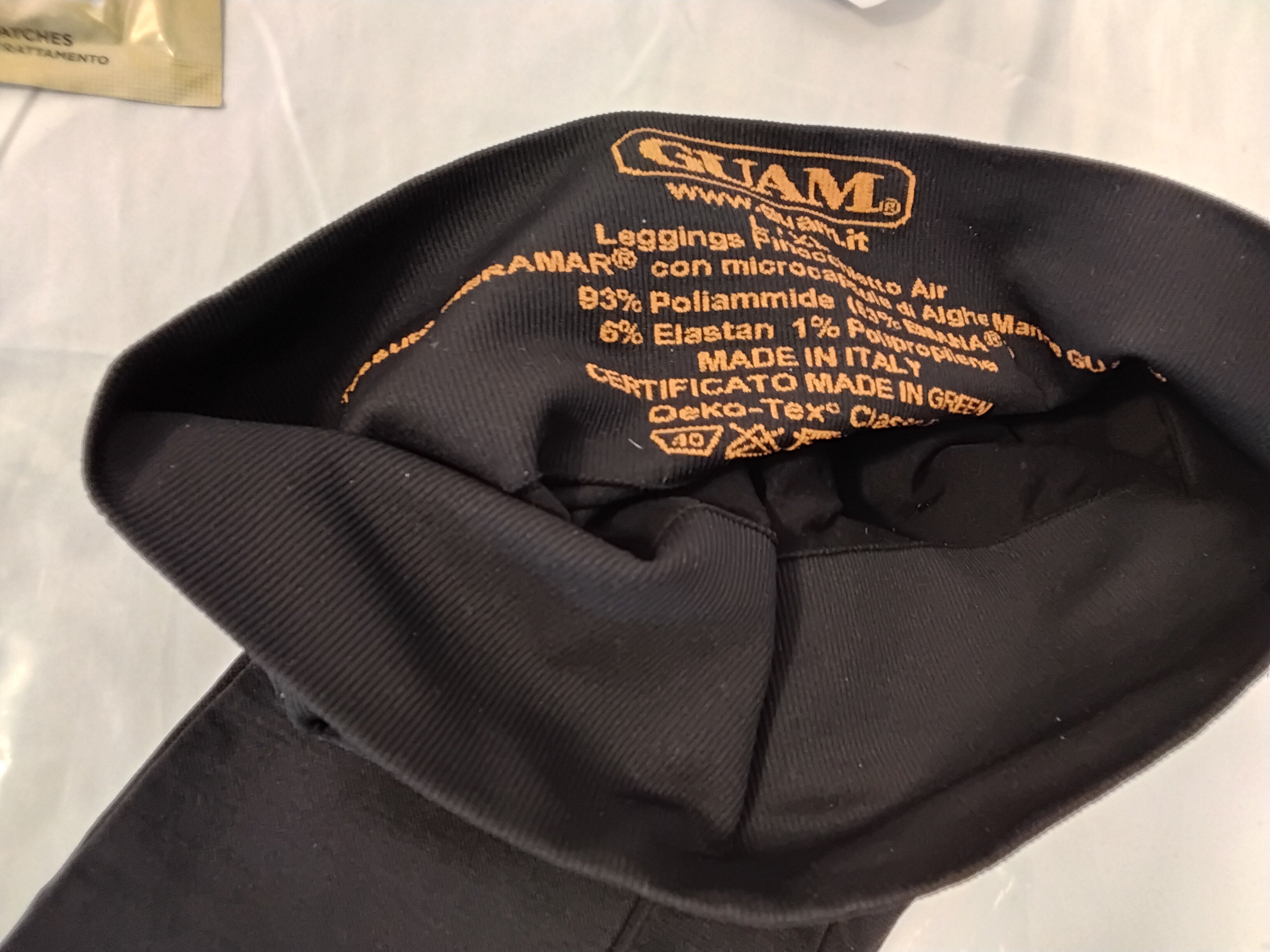 GUAM Patches Pancia e Fianchi AlgaCollagen 8 Patches + Leggings Fibramar PhytoTech Air Anticellulite L/XL Made in Italy | Nuovi
