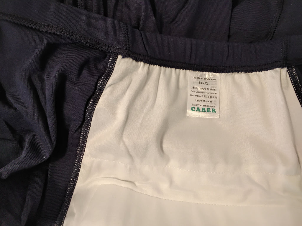 CARER M87 Leakproof Underwear Mutande Uomo Impermeabili Antifuga Taglia XL in Cotone | 2 Pezzi Nuovi