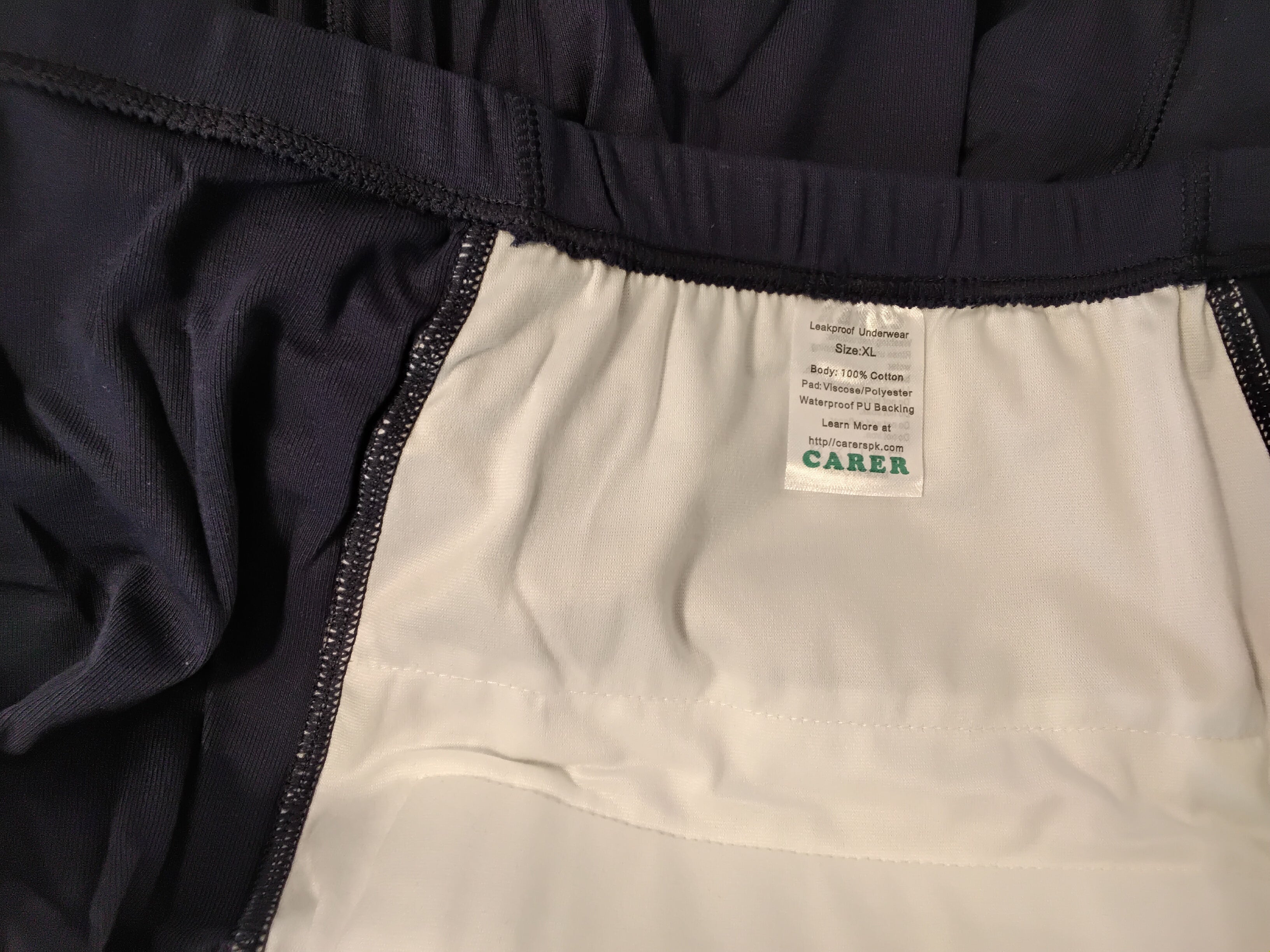 CARER M87 Leakproof Underwear Mutande Uomo Impermeabili Antifuga Taglia XL in Cotone | 2 Pezzi Nuovi