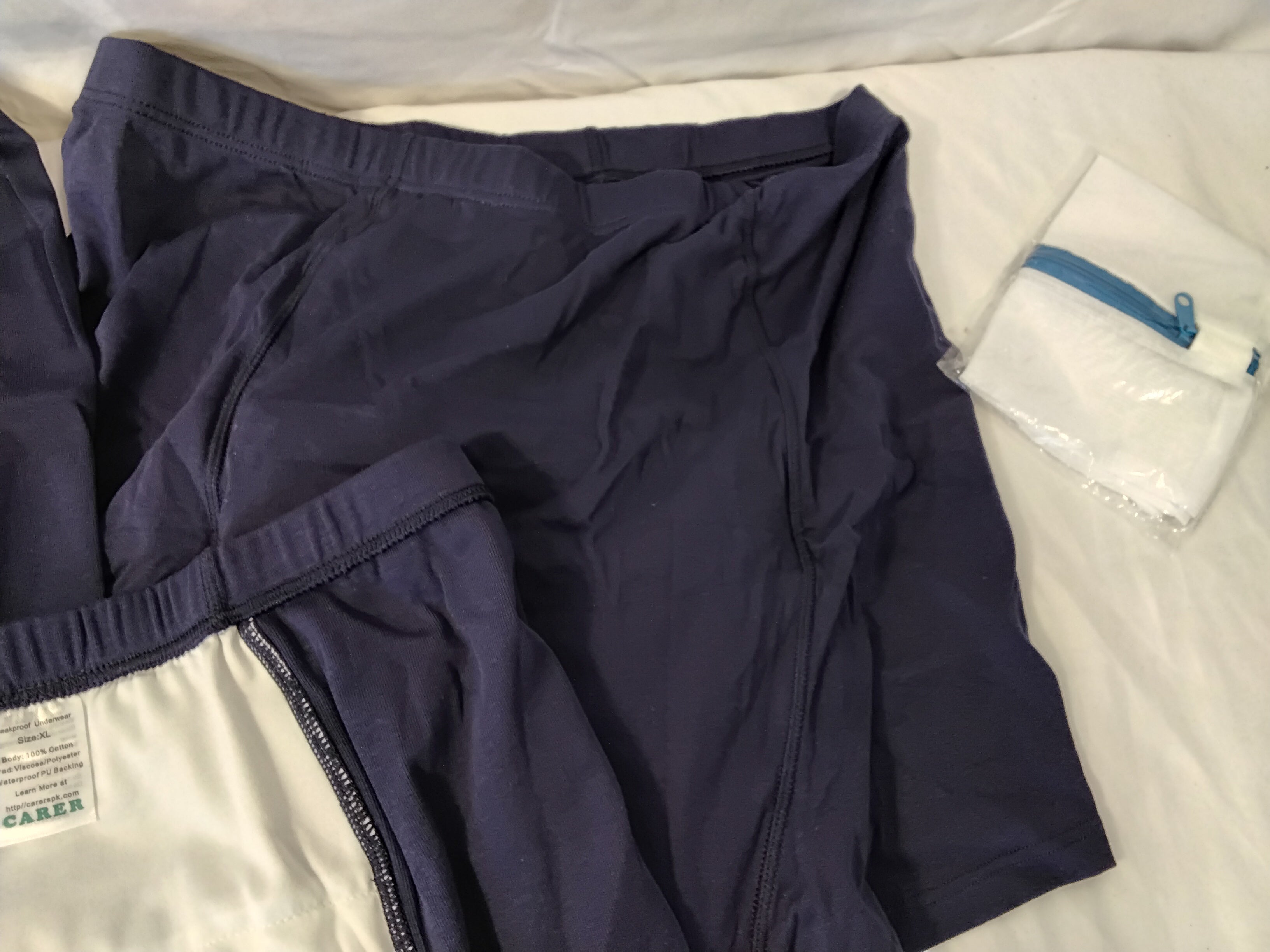 CARER M87 Leakproof Underwear Mutande Uomo Impermeabili Antifuga Taglia XL in Cotone | 2 Pezzi Nuovi