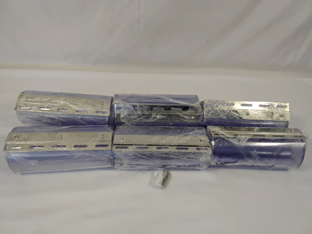 Strip Curtain Tenda a Strisce in PVC con Barra di Fissaggio | Nuova