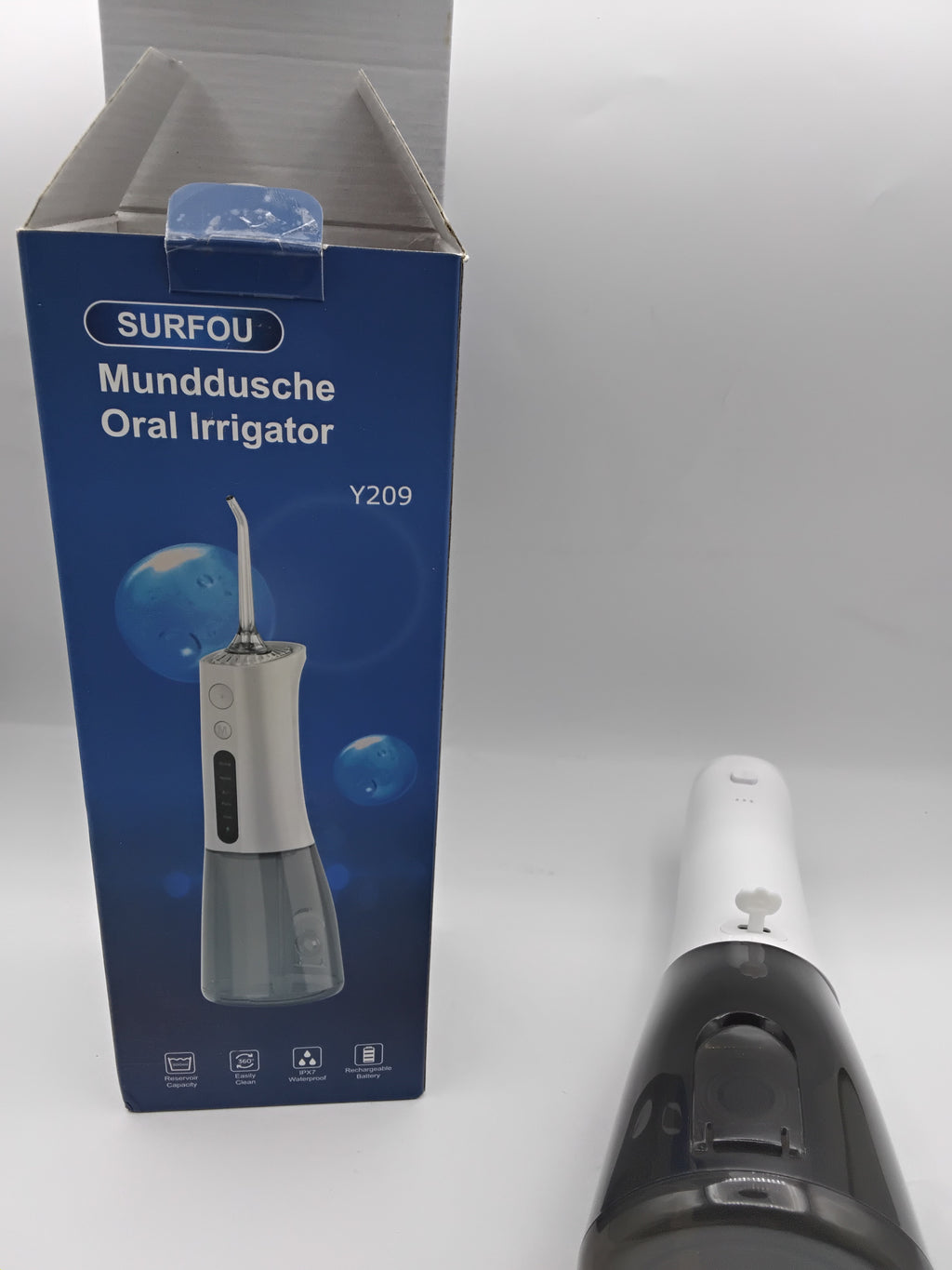 🦷 SURFOU Y209, IDROPULSORE DENTALE PORTATILE, 300 ML, 5 MODALITÀ, IPX7, RICARICABILE USB-C, NUOVO
