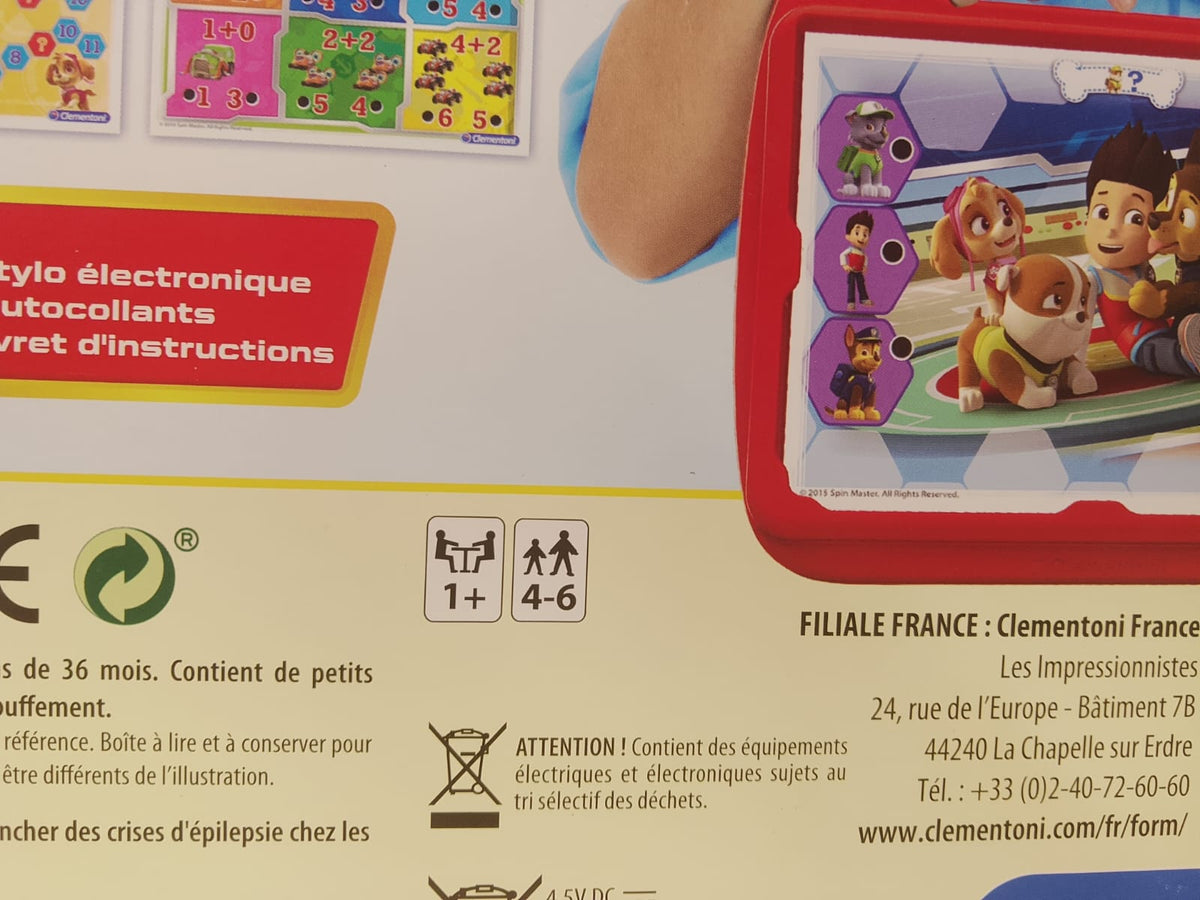 CLEMENTONI – PUPITRE EDUCATIF PAT’ PATROUILLE 🐾Nuovo
