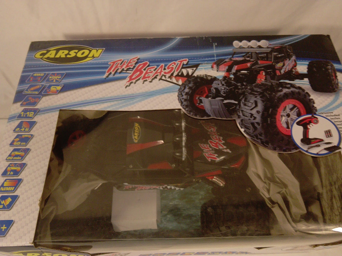 Carson The Beast 1:12 RC, 4WD, 2.4 GHz, modello anfibio per terra e acqua. Nuovo