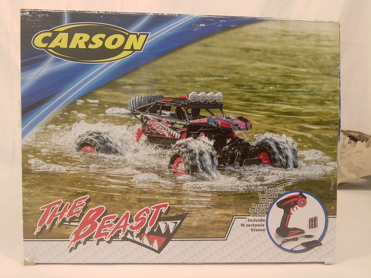 Carson The Beast 1:12 RC, 4WD, 2.4 GHz, modello anfibio per terra e acqua. Nuovo