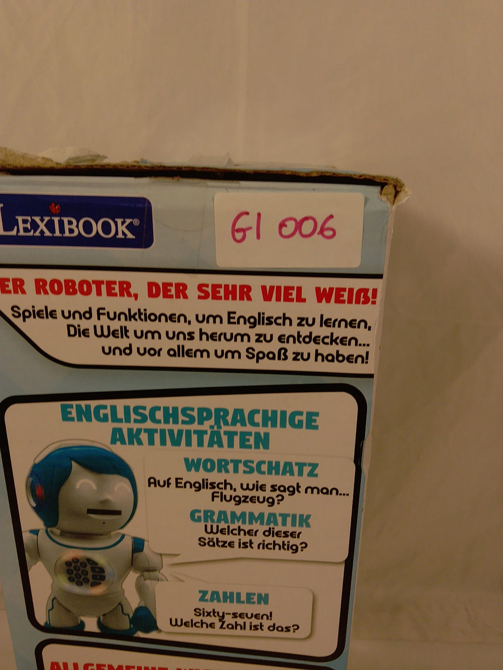 🤖 Lexibook POWERMAN KID ROB90DE, robot educativo interattivo e programmabile per bambini dai 4 anni, bilingue TEDESCO/INGLESE, con telecomando incluso.Nuovo