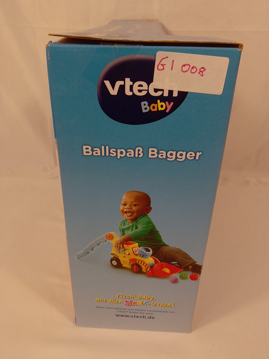 🚜 VTech Baby Ballspaß Bagger, giocattolo interattivo con palline, suoni e attività educative, per bambini da 12 a 36 mesi.Nuovo