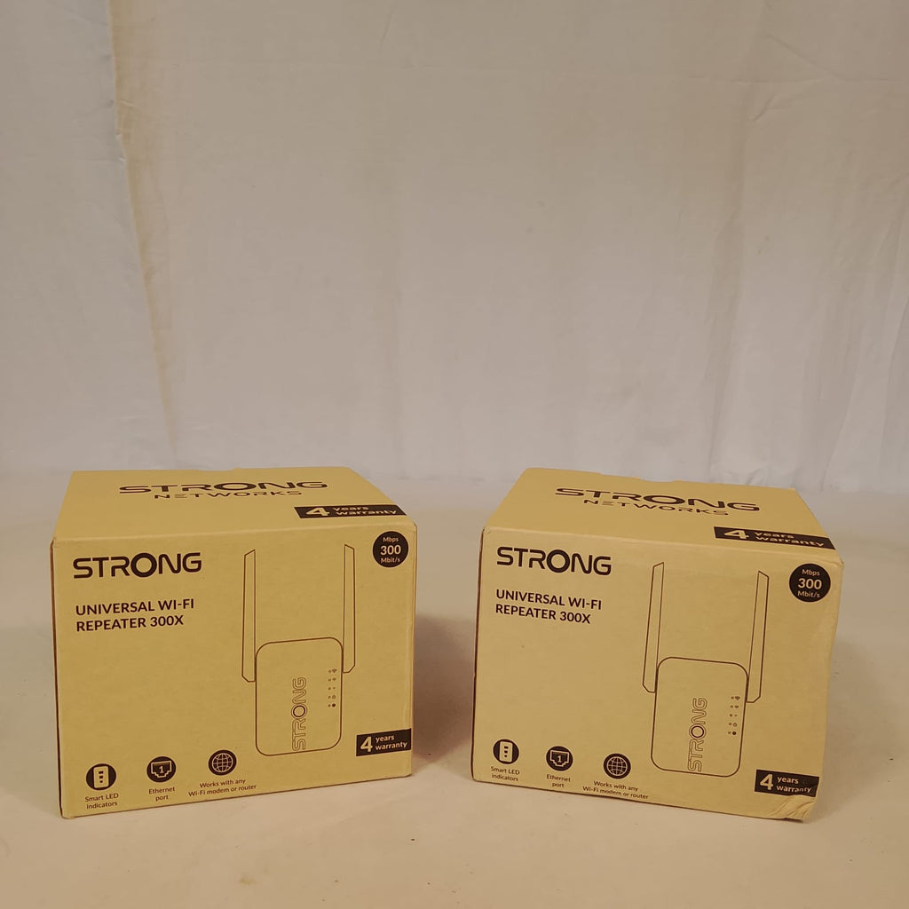 Coppia (2x) Ripetitori Wi-Fi Universali STRONG 300X - 300 Mbps Nuovi