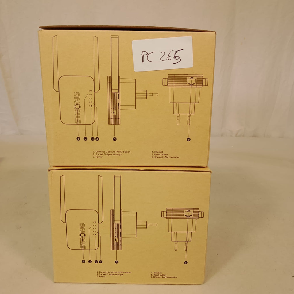 Coppia (2x) Ripetitori Wi-Fi Universali STRONG 300X - 300 Mbps Nuovi