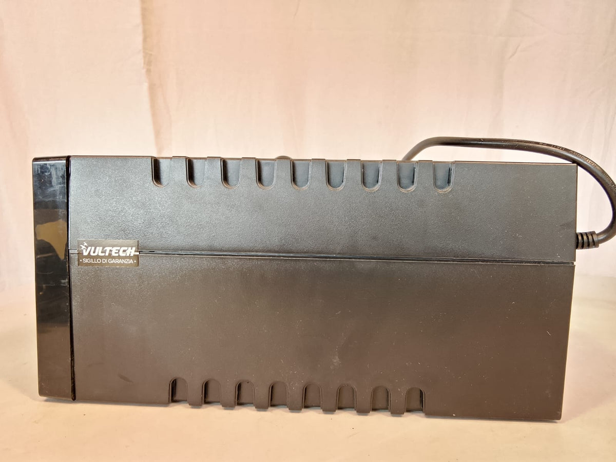 Gruppo di Continuita 650VA 360W 2 Prese Schuko Bipasso Vultech UPS650VA-LITE Nuovo