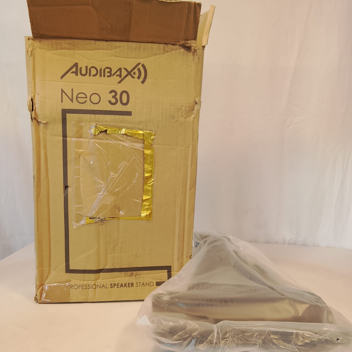 Coppia Supporti da Tavolo per Monitor da Studio Cassa Audibax Neo 30 Nuovo