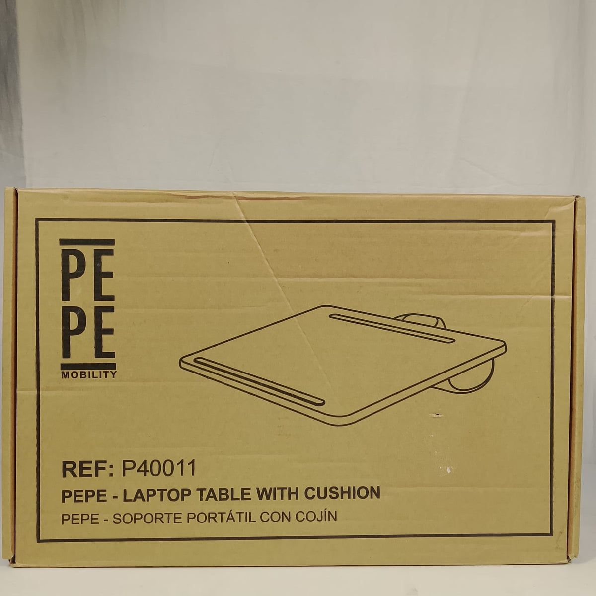 Supporto Vassoio per PC Portatile con Cuscino da Grembo e Slot Tablet (P40011) PePe Nuovo