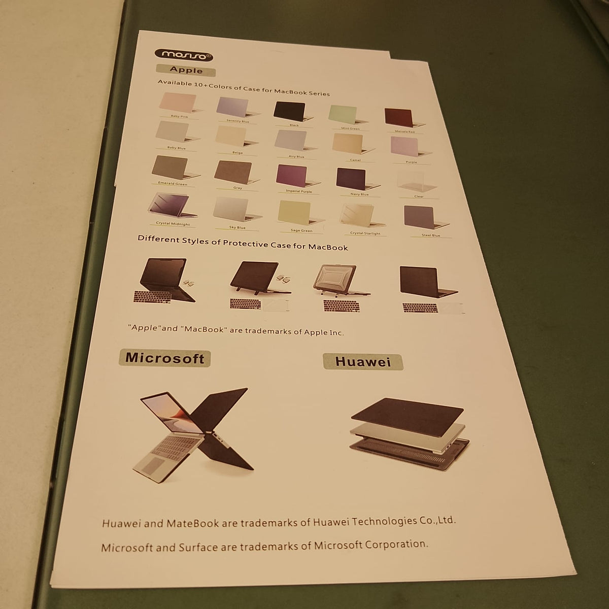 Custodia Rigida Plastica per MacBook Pro / Air Verde Verde Chiaro Mosiso Nuova