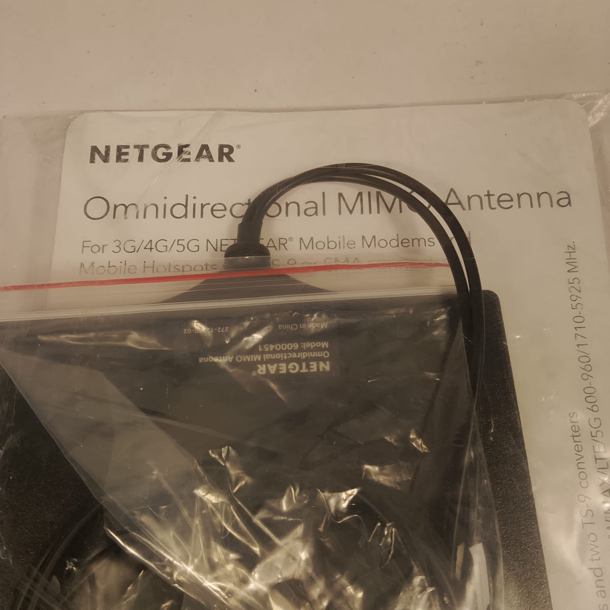 Antenna Onnidirezionale MIMO 3G/4G/5G per Modem e Hotspot (6000451)NETGEAR Nuova