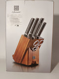 Set Coltelli Professionali GEO con Ceppo in Legno – 6 Pezzi