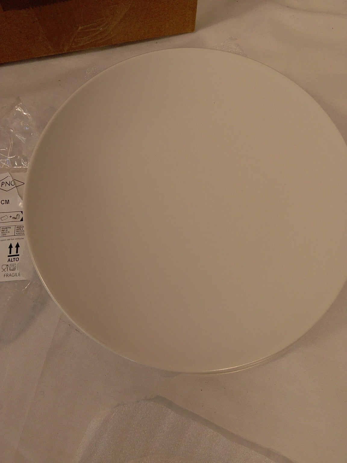 6 Piatti STW Denver Bianco Frutta Ø20 cm | Nuovi
