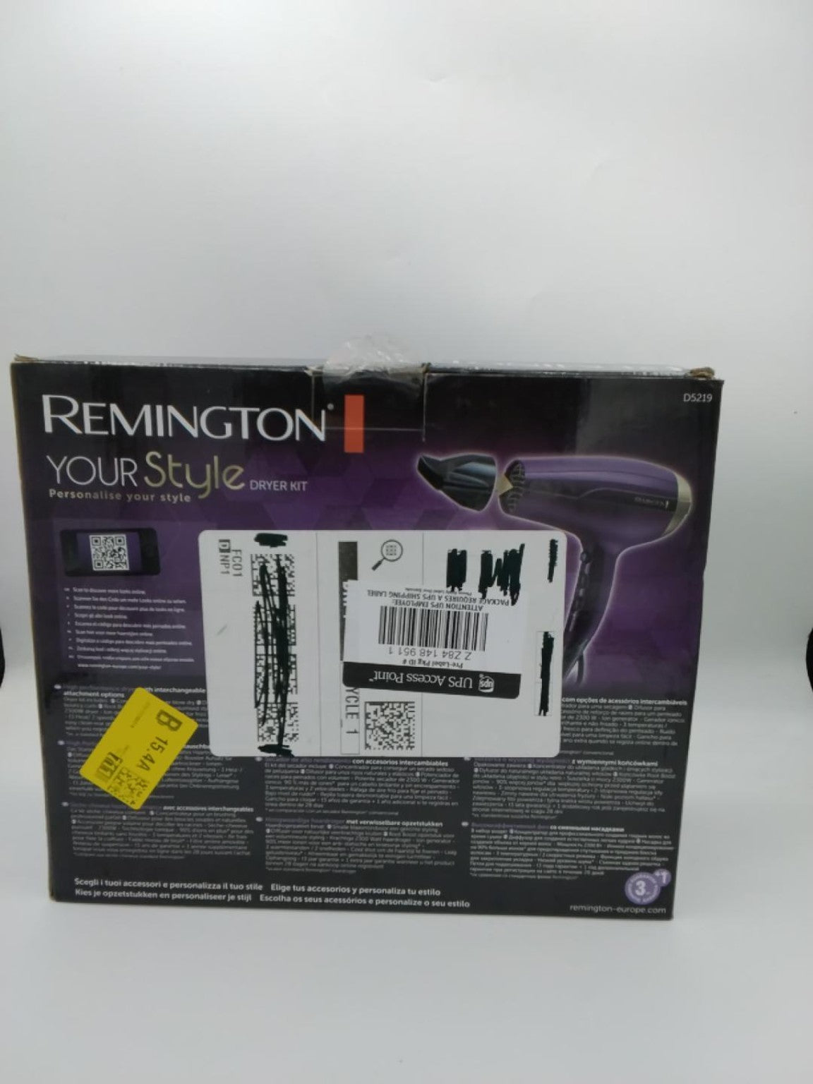 Remington Your Style Dryer Kit D5219 | Asciugacapelli con Diffusore e Accessori | Pari al Nuovo