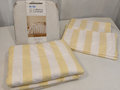 🛏️ CATHERINE LANSFIELD COVE STRIPE, COPRIPIUMINO REVERSIBILE MATRIMONIALE 200×200 CM, 2 FEDERE 50×75 CM, GIALLO, NUOVO