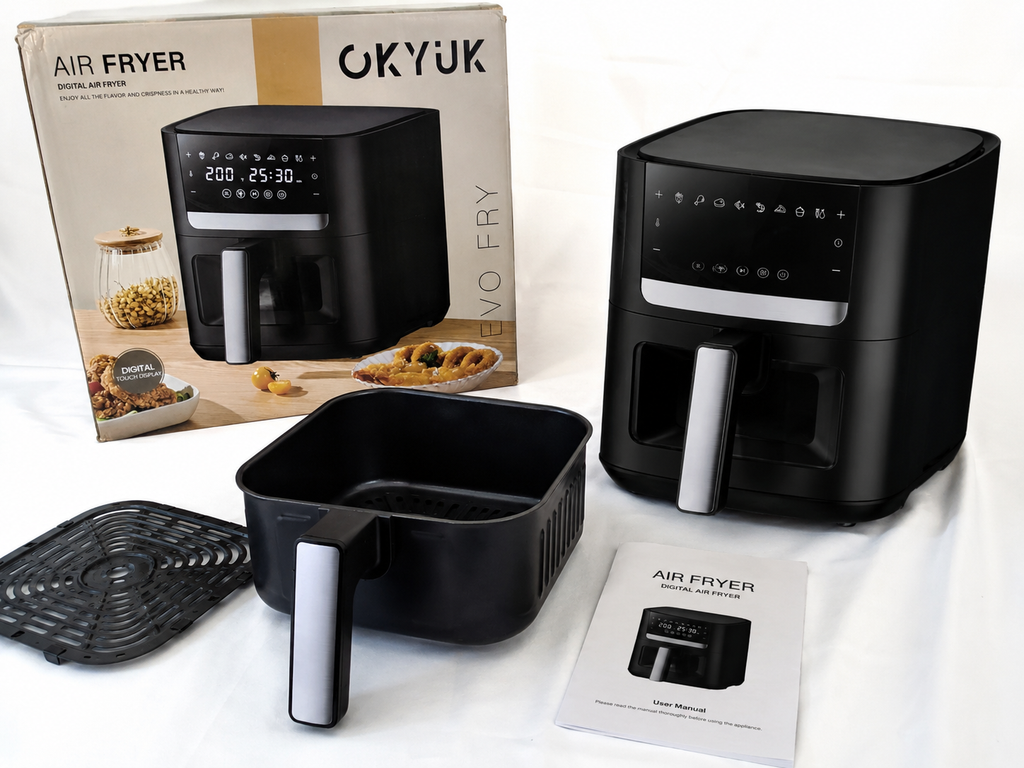 Friggitrice ad Aria OKYUK con Display Touch Digitale e Finestra di Controllo | Nuova