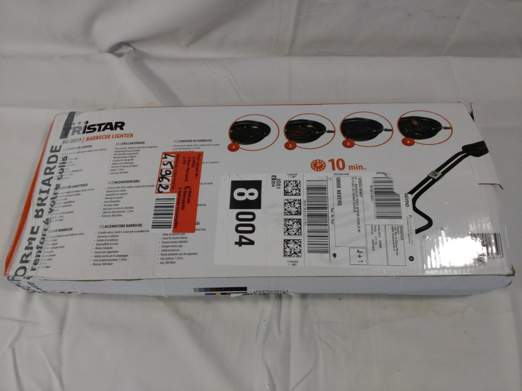 Tristar BQ-2819 Accenditore Elettrico per Barbecue 800W con Supporto da Parete | Nuovo