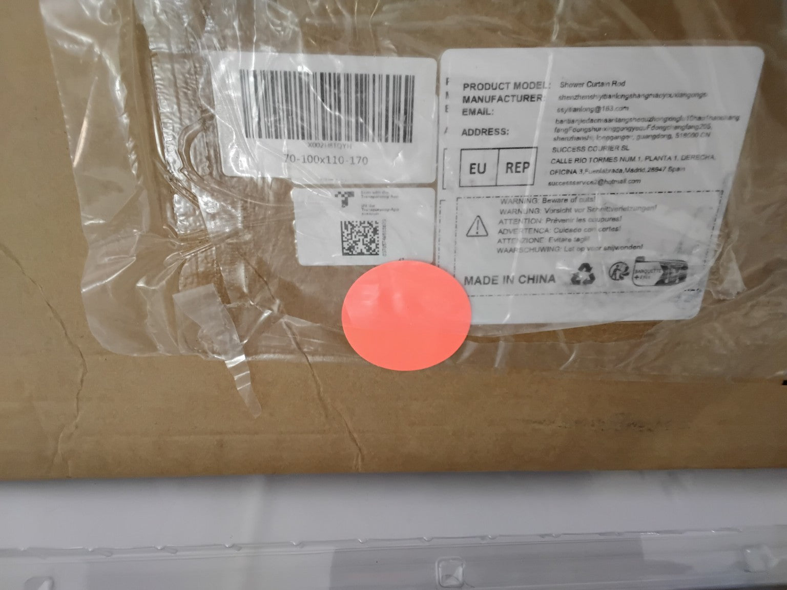 Bastone Angolare per Tenda Doccia a L Regolabile 70-100 × 110-170 cm | Acciaio Inox nuovo